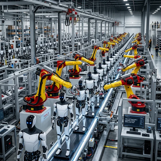 Tesla Optimus Gen 3 Enters 24/7 Production in Giga Texas